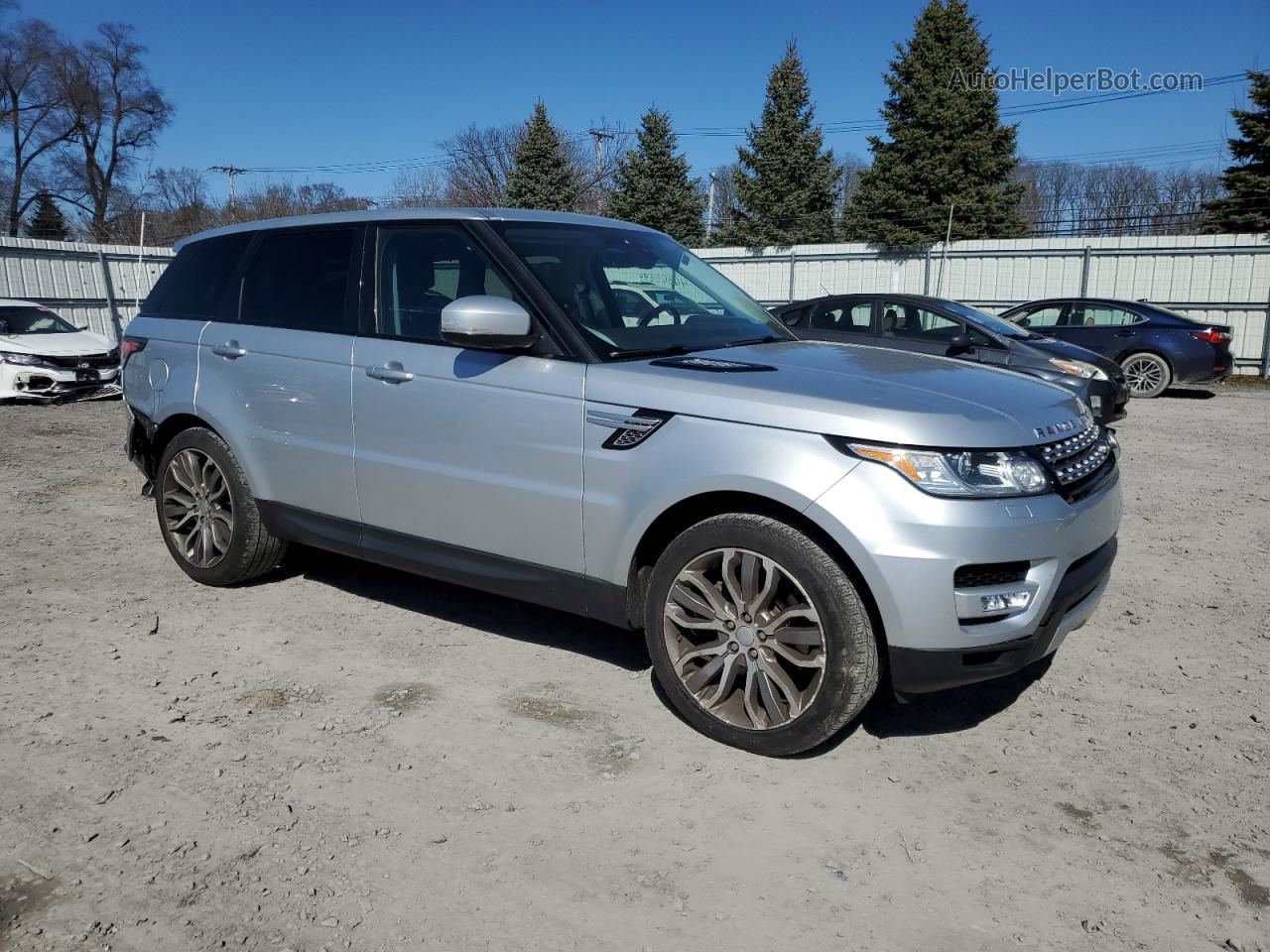 2017 Land Rover Range Rover Sport Hse Silver vin: SALWR2FV8HA130220