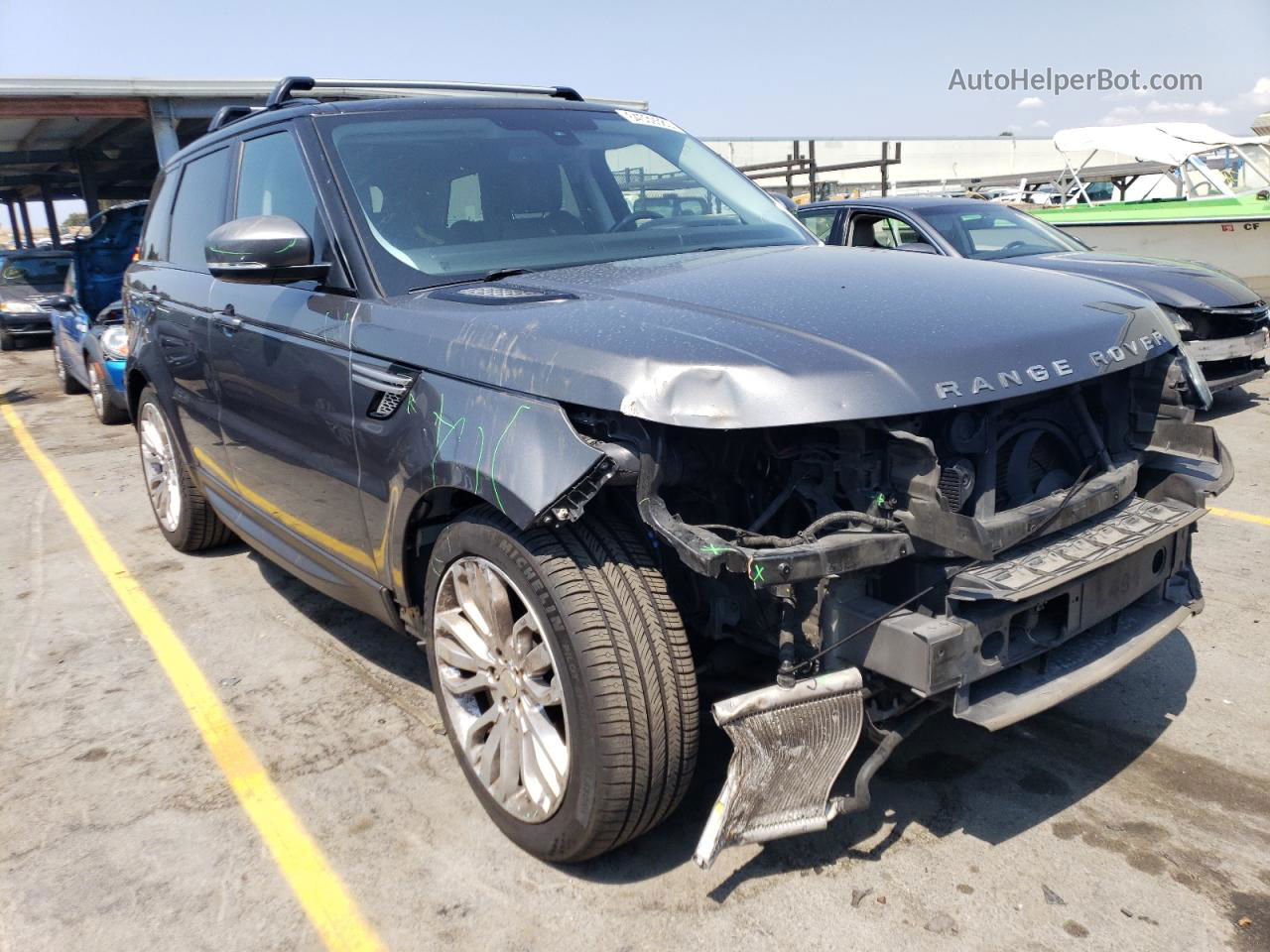 2014 Land Rover Range Rover Sport Sc Серый vin: SALWR2TF0EA381810