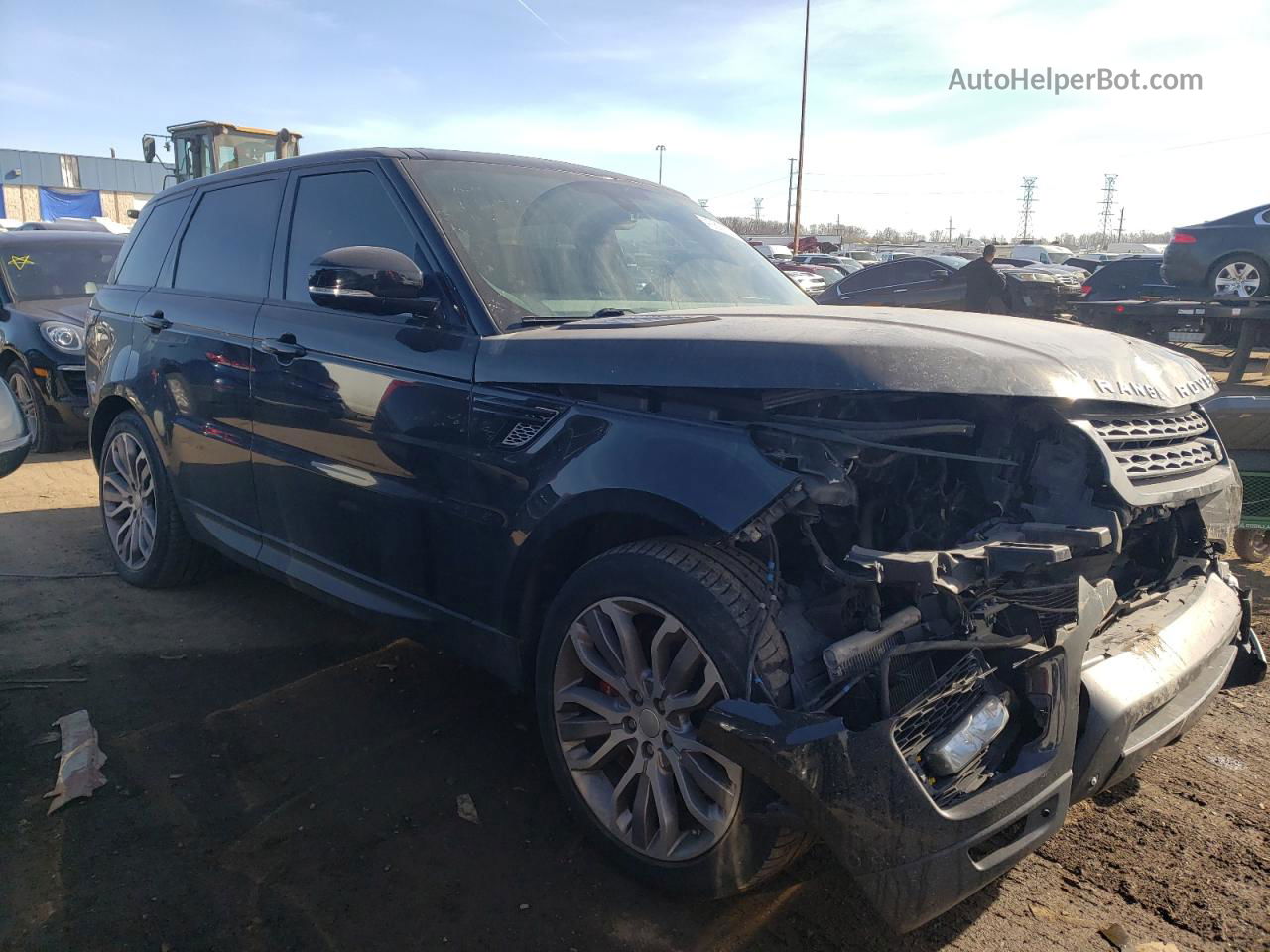 2014 Land Rover Range Rover Sport Sc Черный vin: SALWR2TF7EA351154