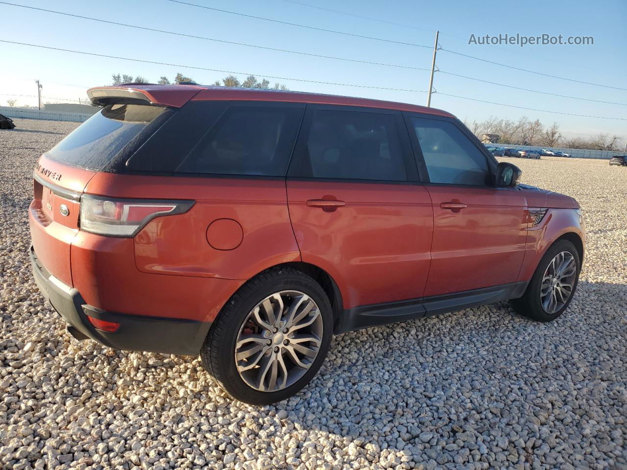 2015 Land Rover Range Rover Sport Sc Orange vin: SALWR2TF8FA605293