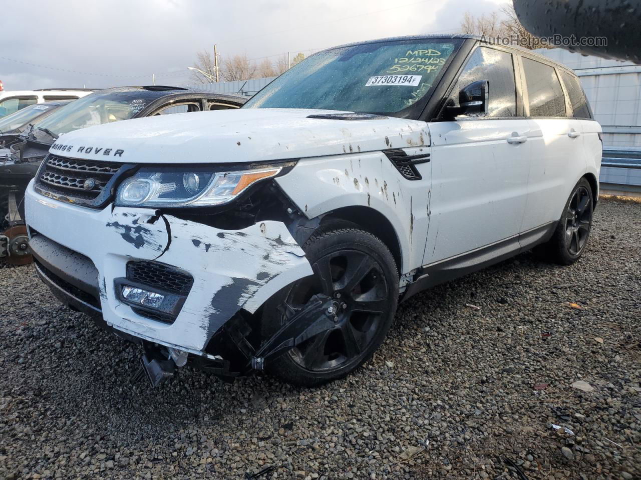 2015 Land Rover Range Rover Sport Hse White vin: SALWR2VF0FA526794