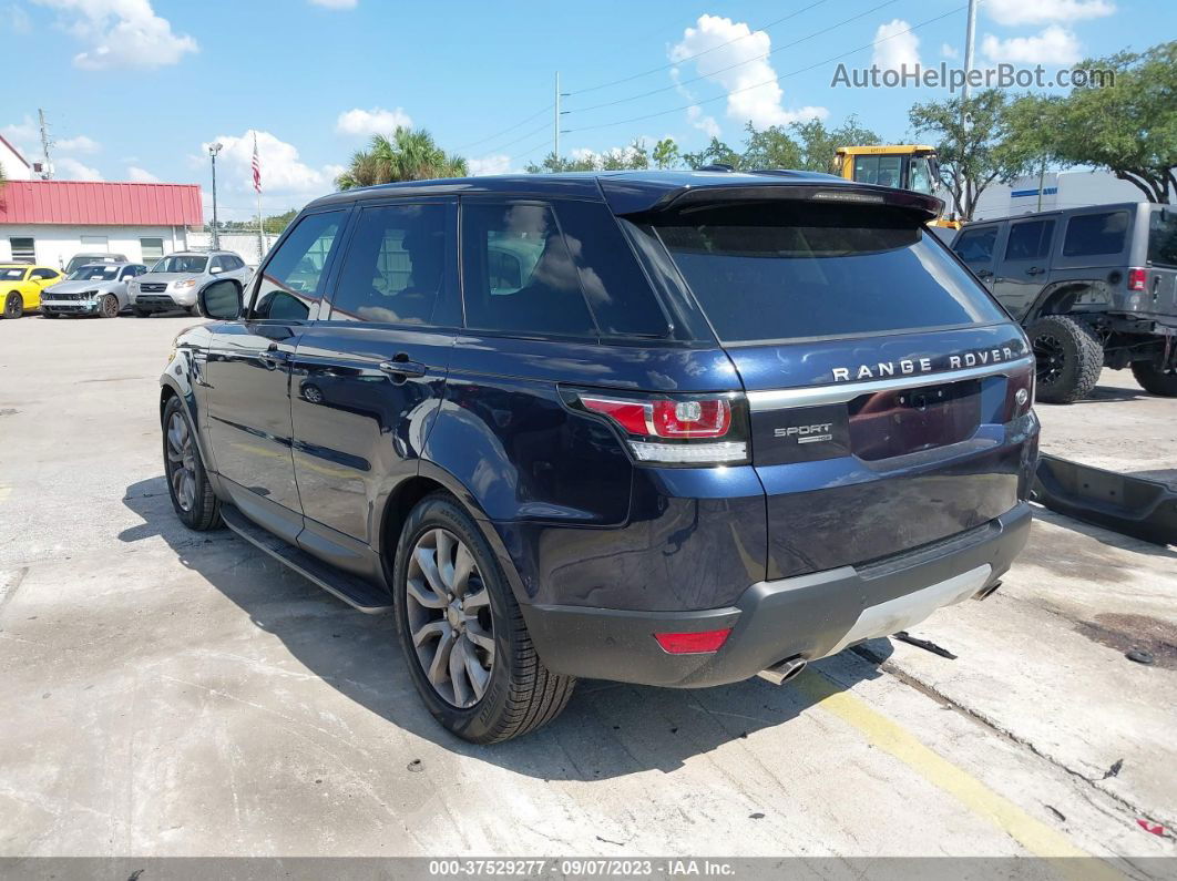 2015 Land Rover Range Rover Sport 3.0l V6 Supercharged Hse Blue vin: SALWR2VF1FA515674