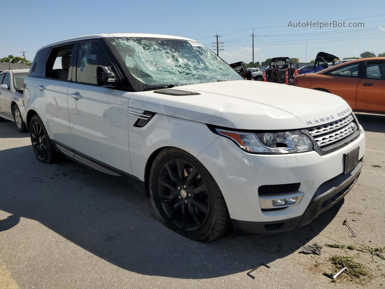 2015 Land Rover Range Rover Sport Hse Белый vin: SALWR2VF2FA609661