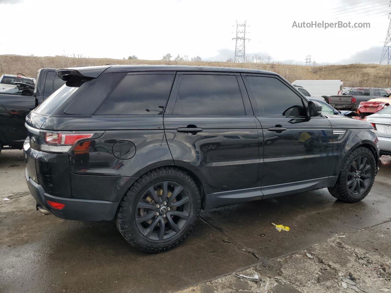 2015 Land Rover Range Rover Sport Hse Черный vin: SALWR2VF4FA604977