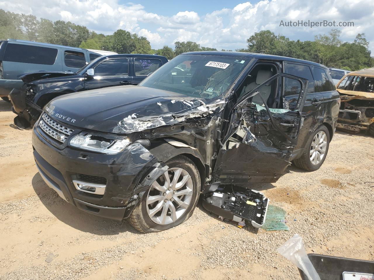 2015 Land Rover Range Rover Sport Hse Black vin: SALWR2VF4FA612562