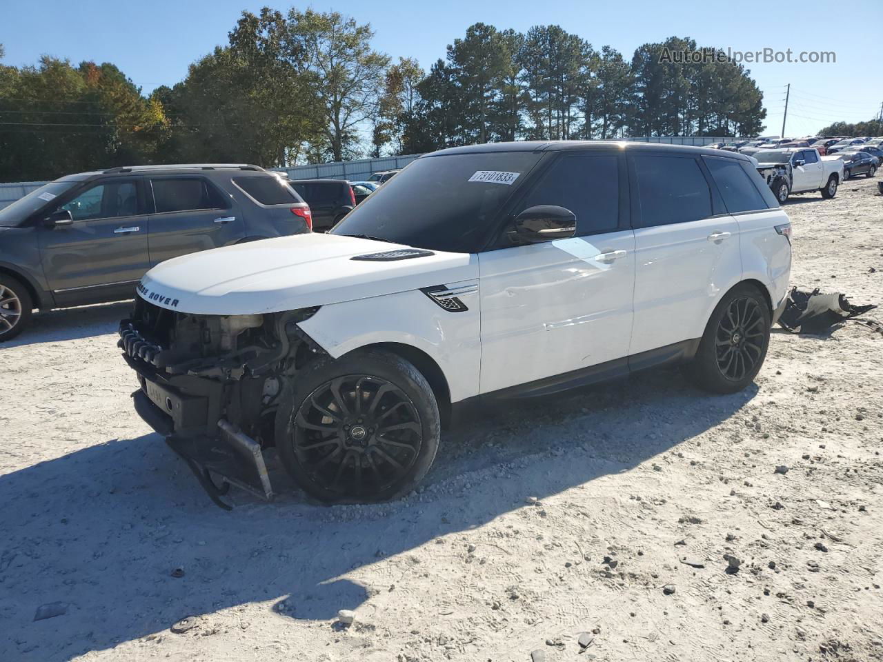 2015 Land Rover Range Rover Sport Hse White vin: SALWR2VF5FA508260