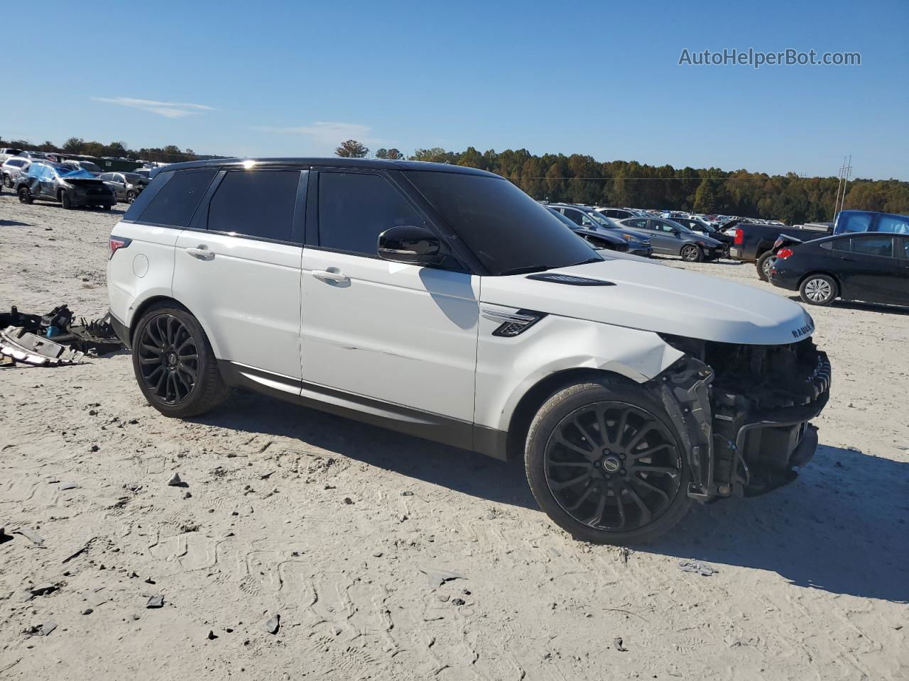 2015 Land Rover Range Rover Sport Hse White vin: SALWR2VF5FA508260