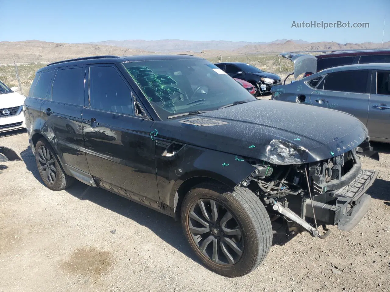 2015 Land Rover Range Rover Sport Hse Black vin: SALWR2VF5FA527598