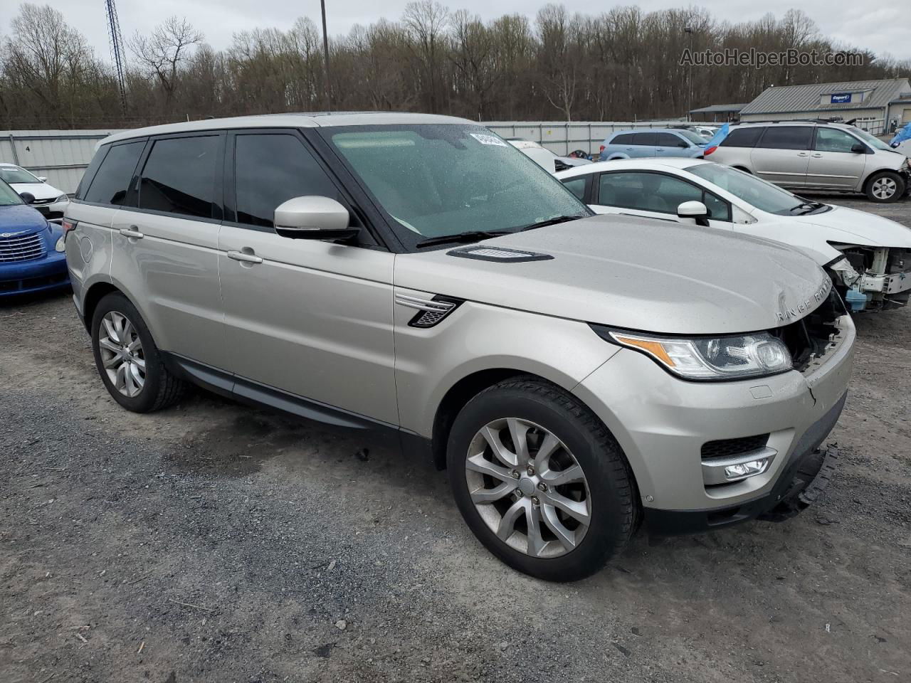 2015 Land Rover Range Rover Sport Hse Бежевый vin: SALWR2VF5FA536253