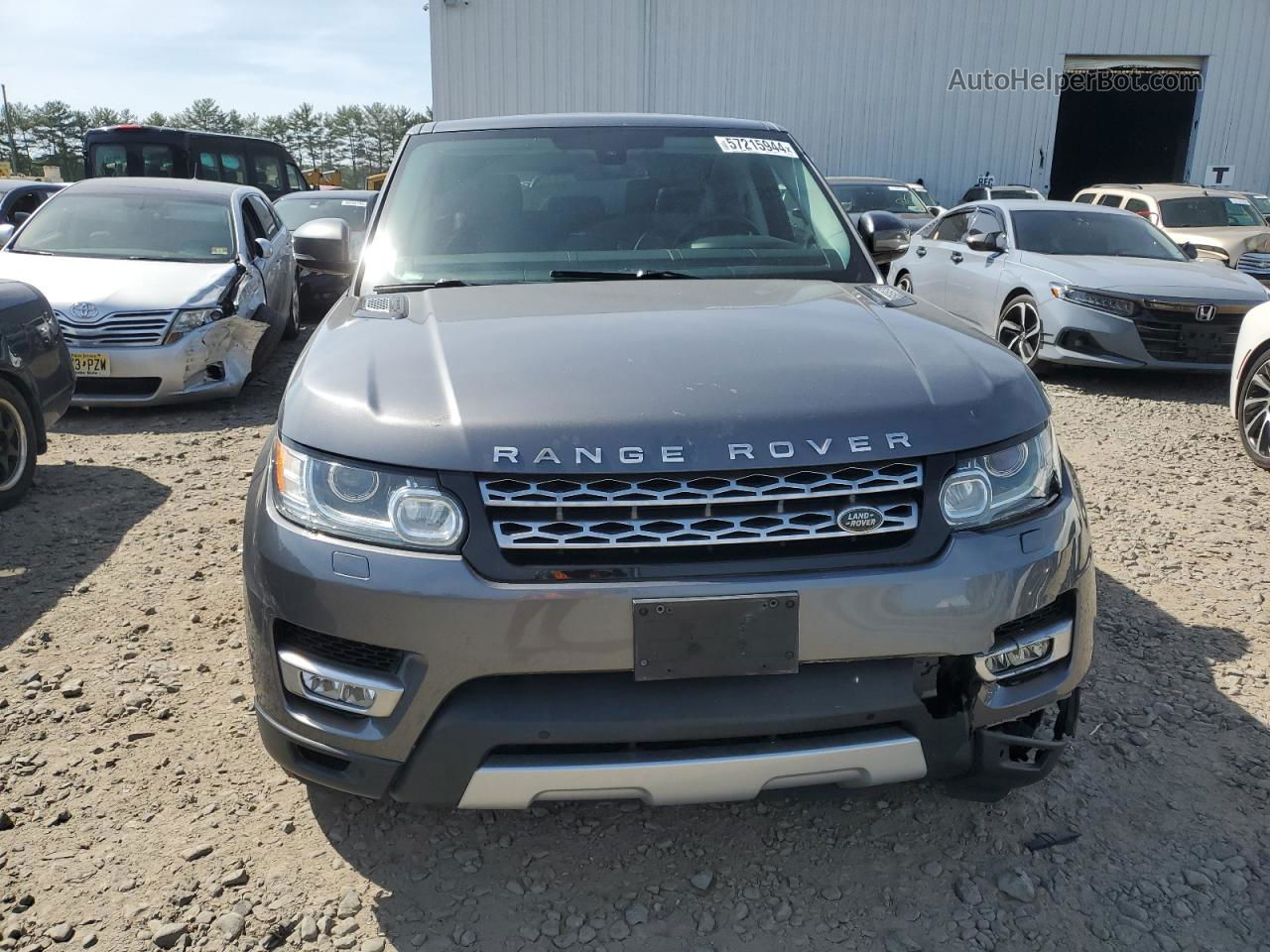 2015 Land Rover Range Rover Sport Hse Серый vin: SALWR2VF6FA624826