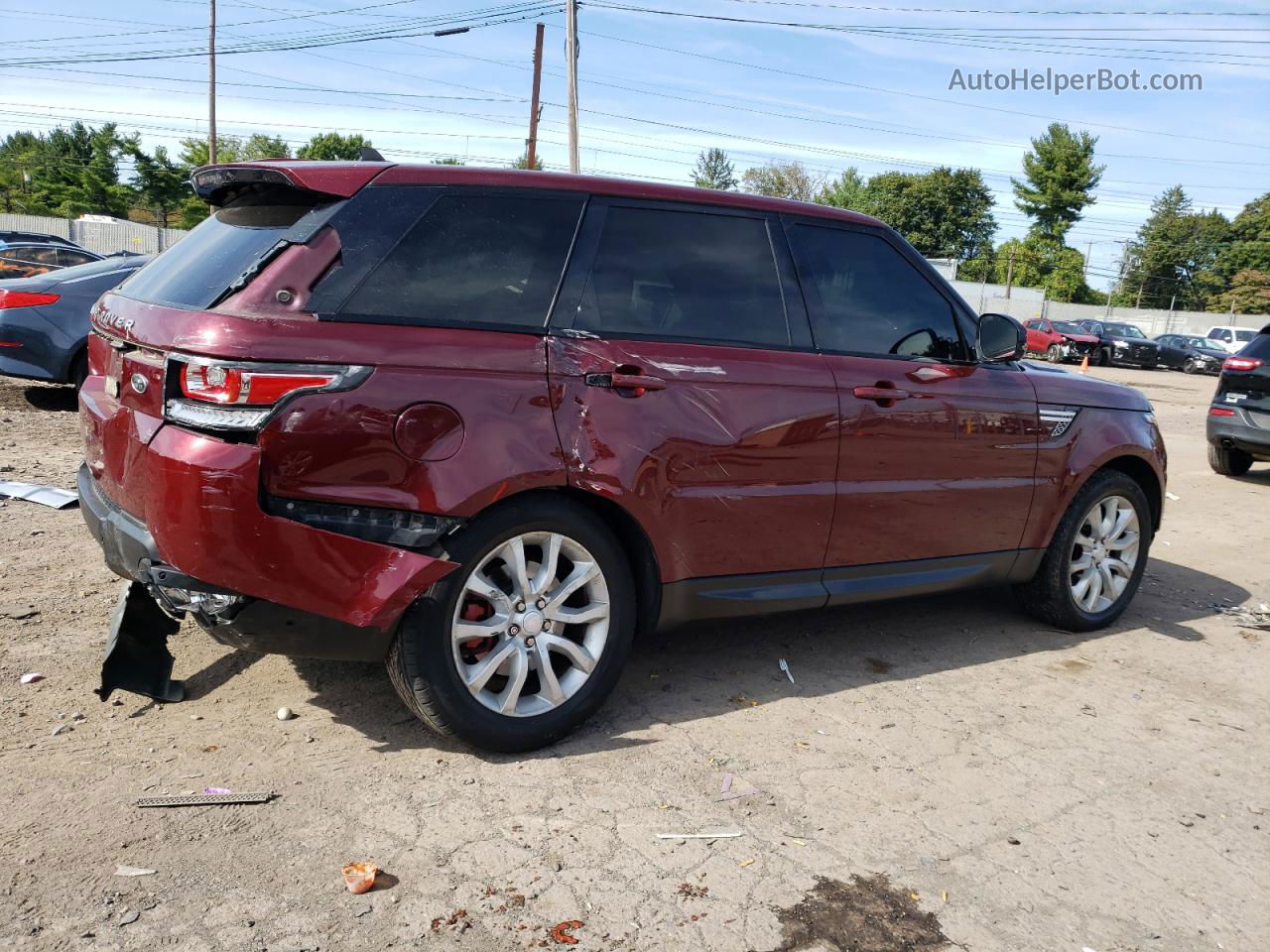 2015 Land Rover Range Rover Sport Hse Red vin: SALWR2VF6FA626950
