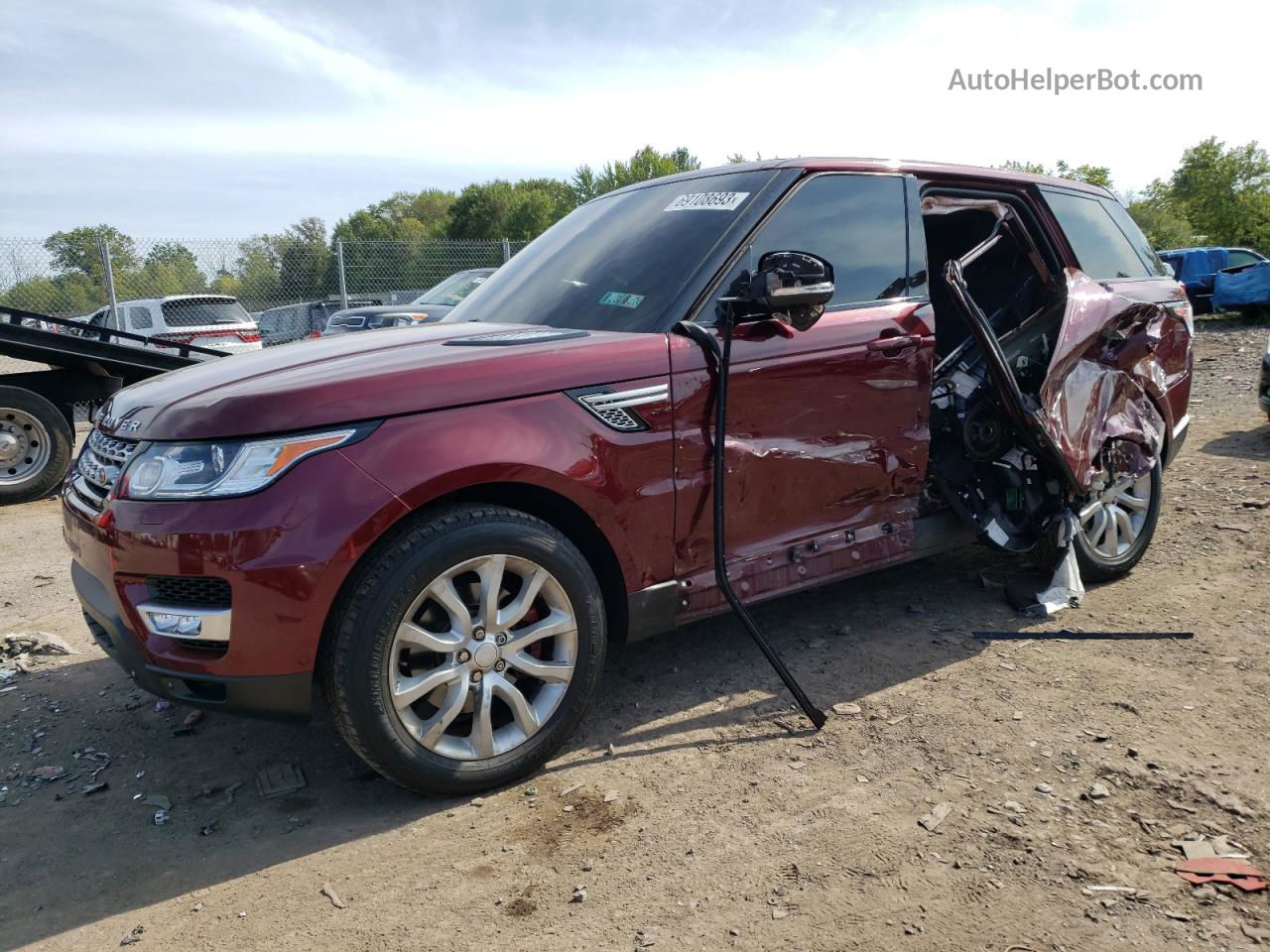 2015 Land Rover Range Rover Sport Hse Red vin: SALWR2VF6FA626950