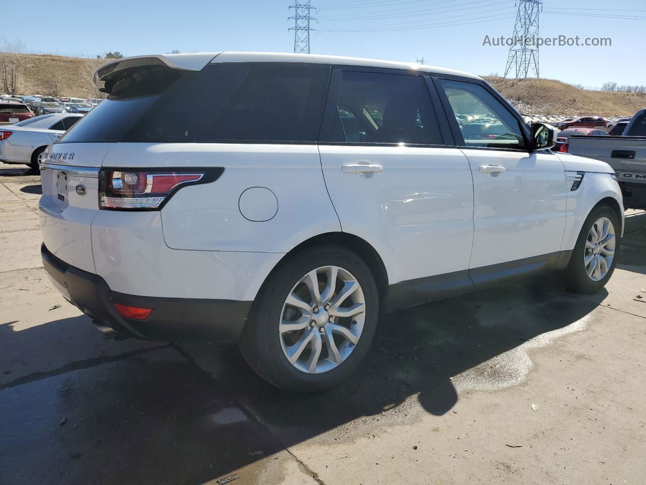 2015 Land Rover Range Rover Sport Hse White vin: SALWR2VF8FA516384