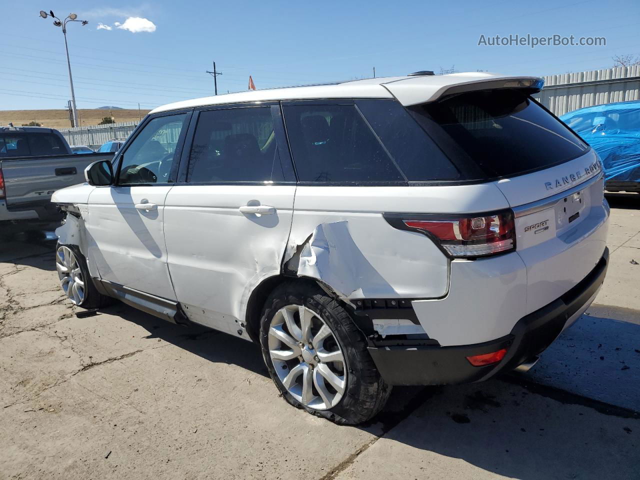 2015 Land Rover Range Rover Sport Hse White vin: SALWR2VF8FA516384