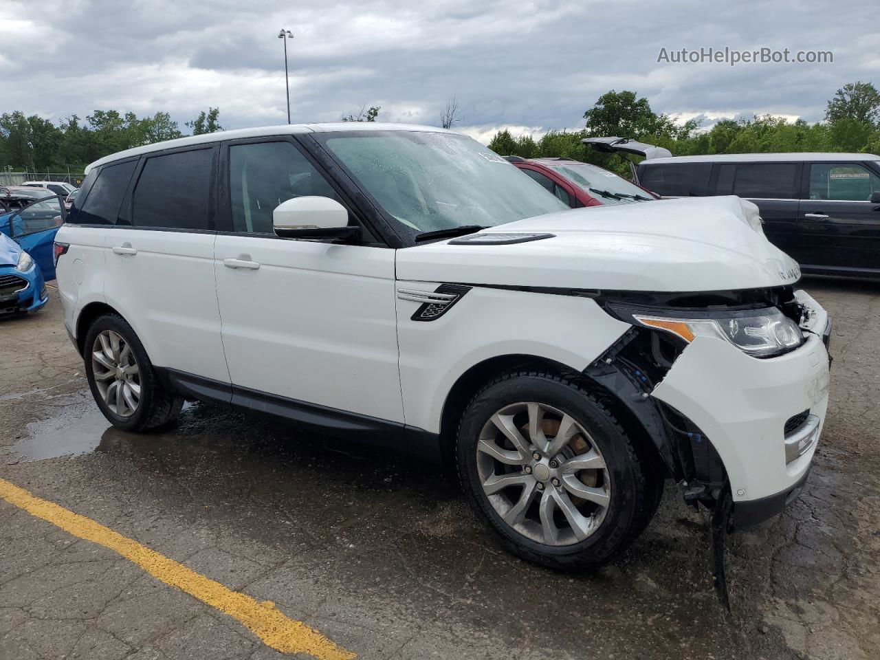 2015 Land Rover Range Rover Sport Hse White vin: SALWR2VF9FA515163