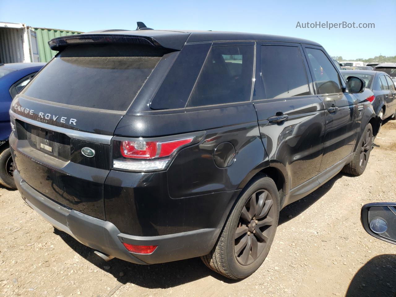 2015 Land Rover Range Rover Sport Hse Черный vin: SALWR2VF9FA617918