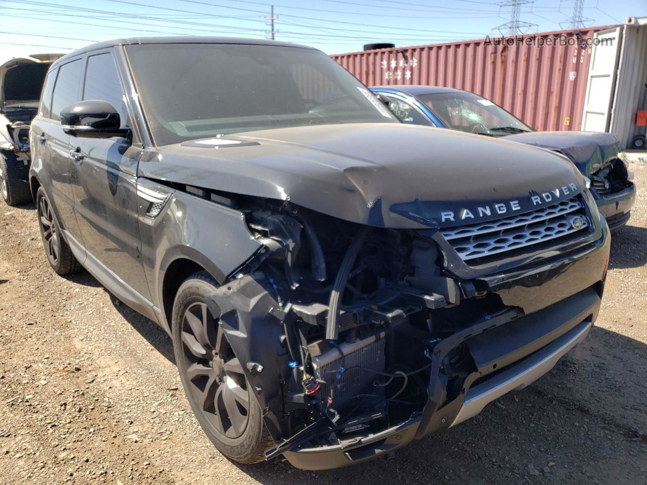 2015 Land Rover Range Rover Sport Hse Черный vin: SALWR2VF9FA617918