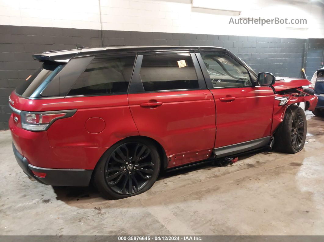 2015 Land Rover Range Rover Sport 3.0l V6 Supercharged Hse Красный vin: SALWR2VFXFA516872