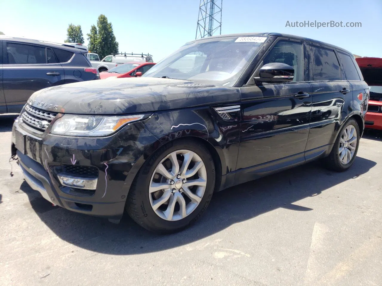 2014 Land Rover Range Rover Sport Hse Black vin: SALWR2WF0EA374089