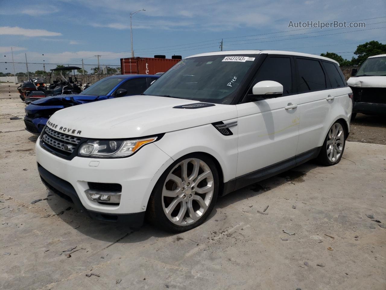 2014 Land Rover Range Rover Sport Hse White vin: SALWR2WF2EA353003