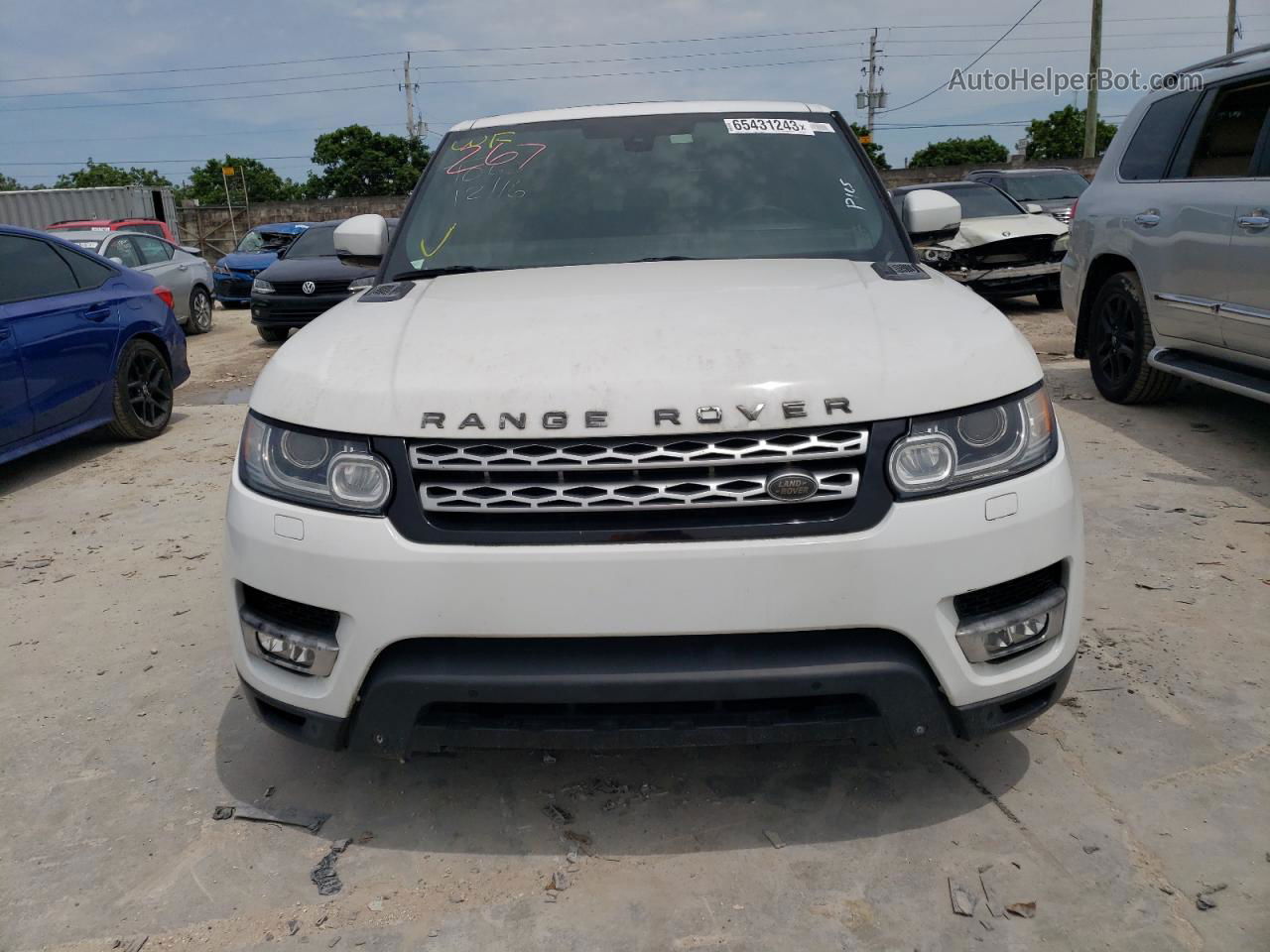 2014 Land Rover Range Rover Sport Hse White vin: SALWR2WF2EA353003