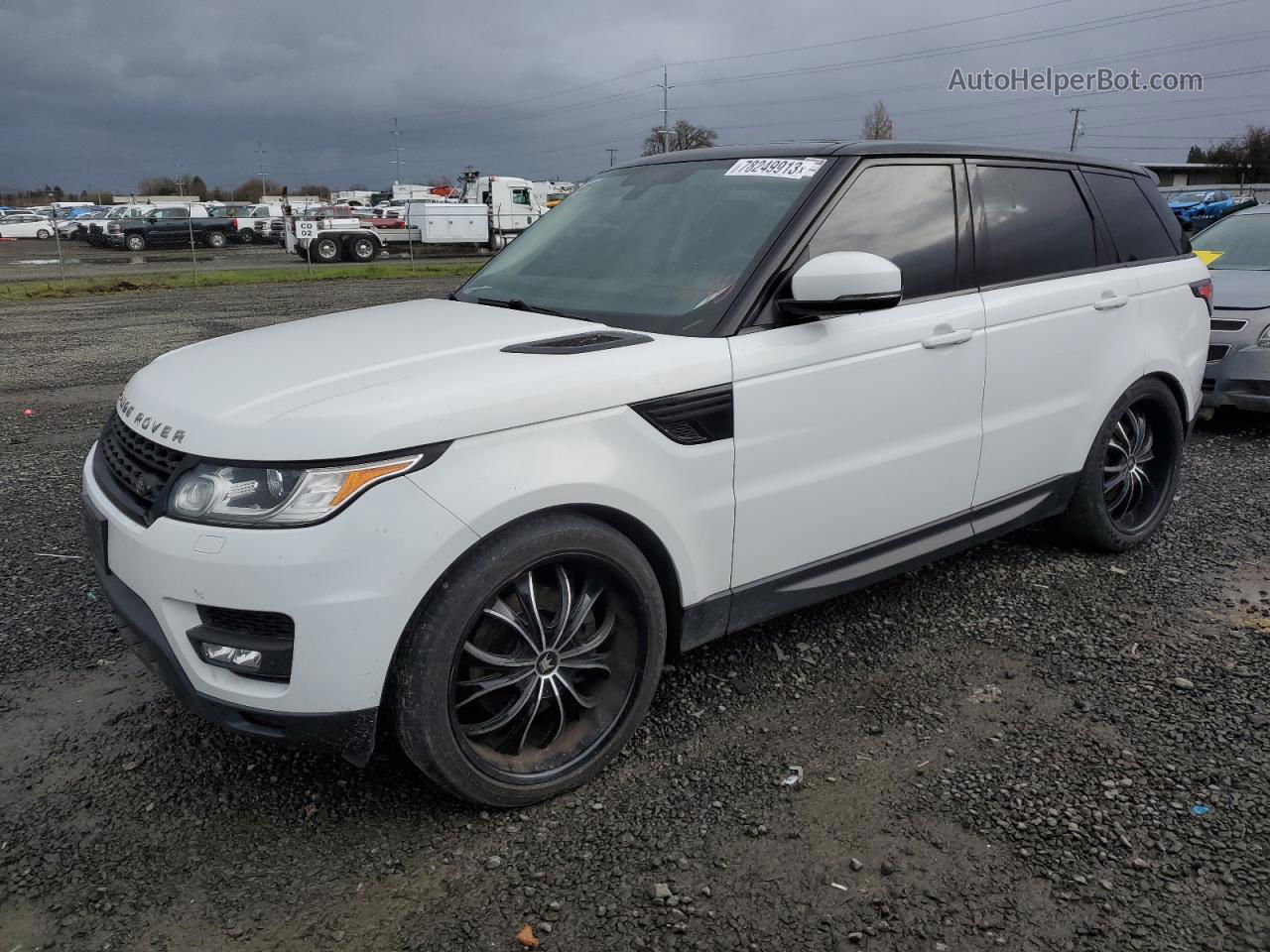 2014 Land Rover Range Rover Sport Hse White vin: SALWR2WF2EA365636