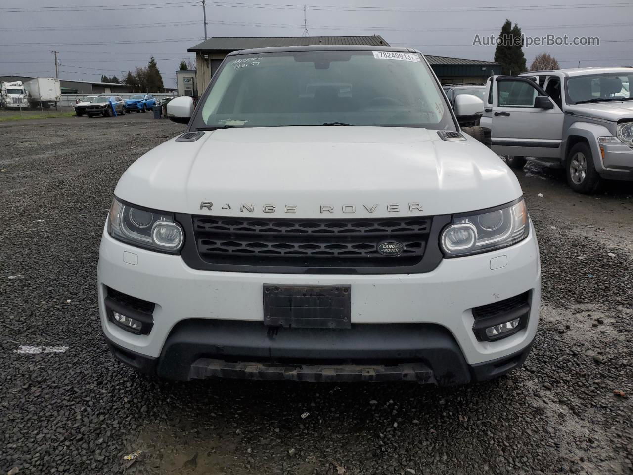 2014 Land Rover Range Rover Sport Hse White vin: SALWR2WF2EA365636