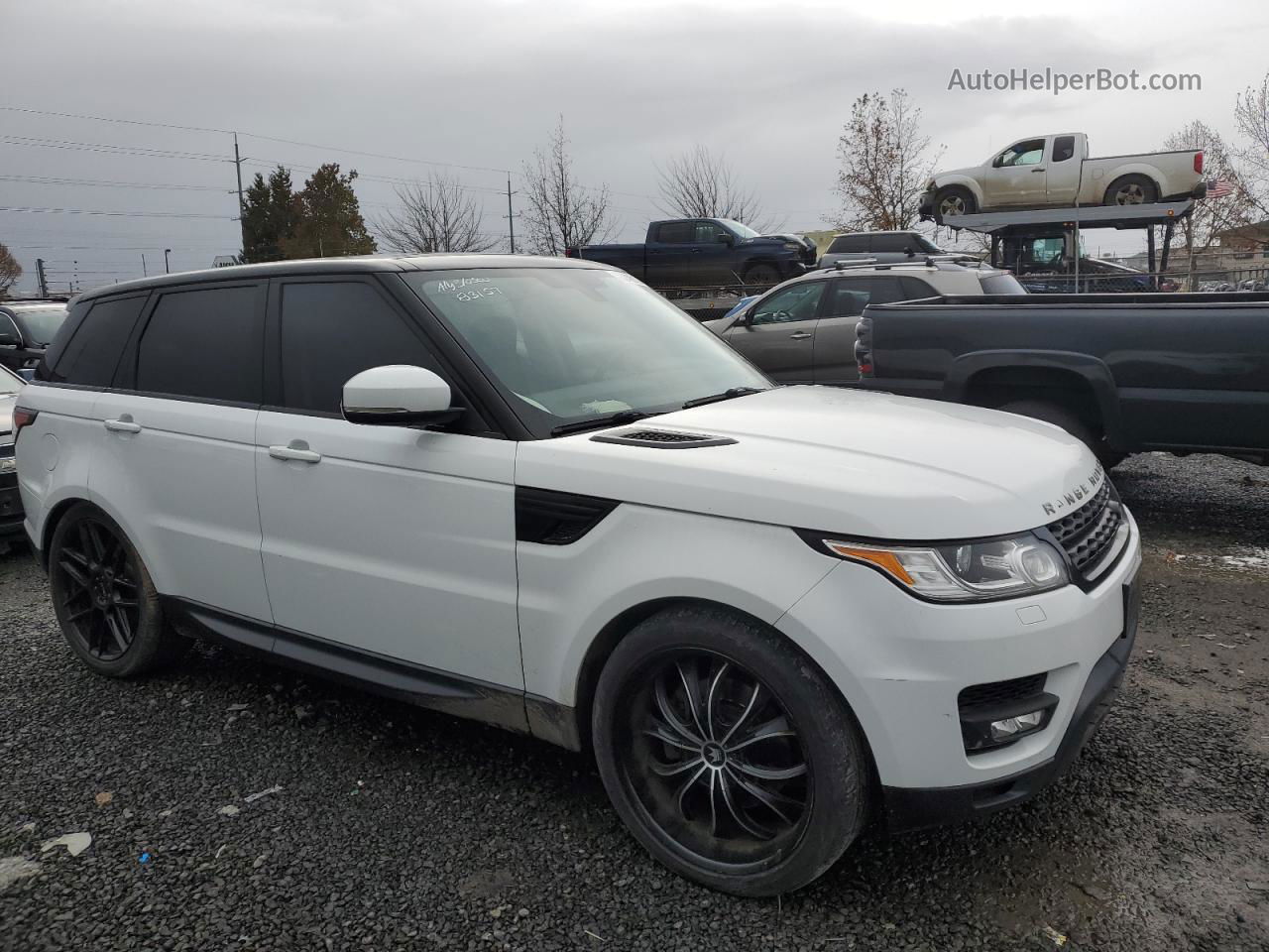 2014 Land Rover Range Rover Sport Hse White vin: SALWR2WF2EA365636