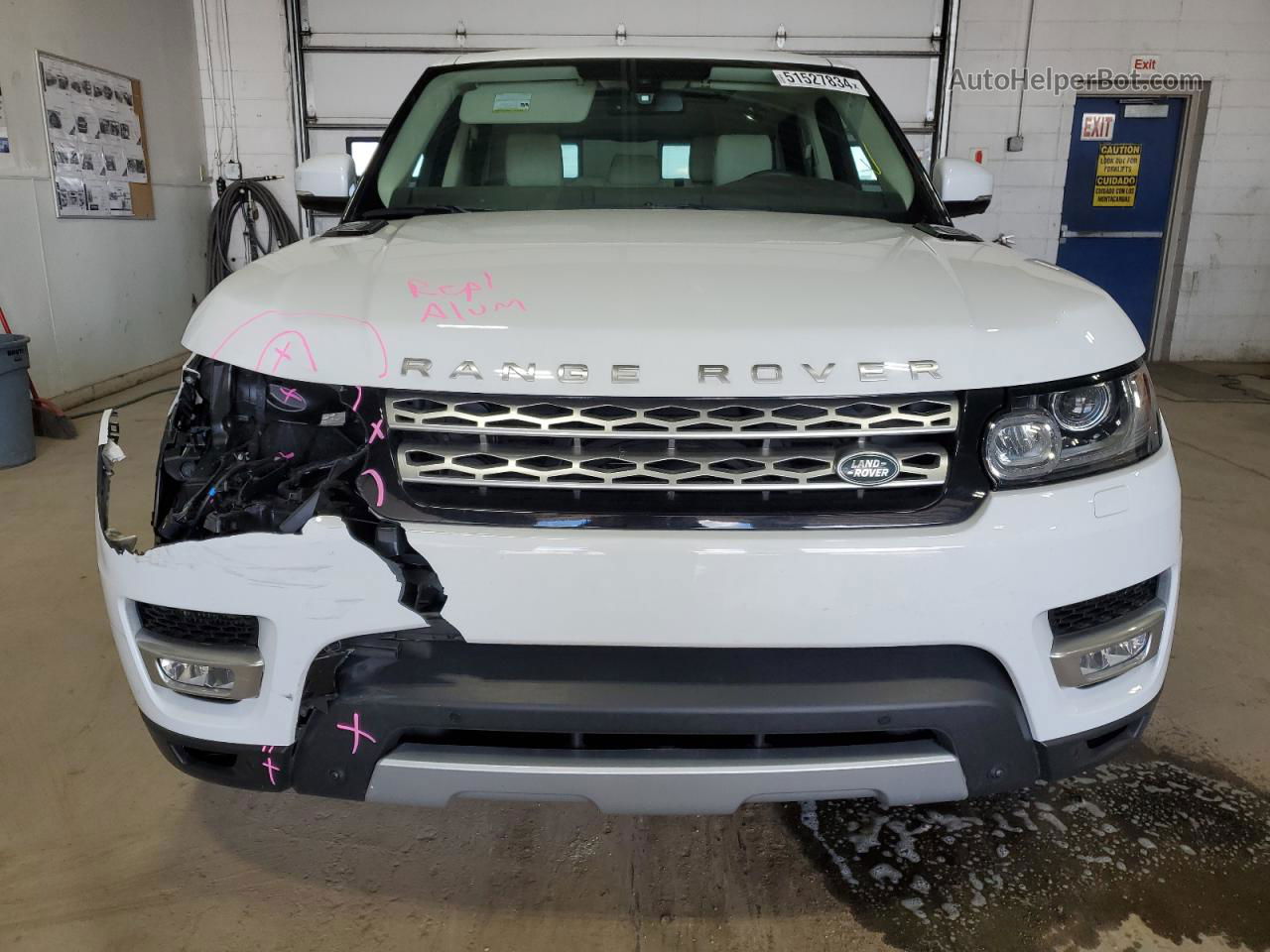 2014 Land Rover Range Rover Sport Hse White vin: SALWR2WF4EA312050