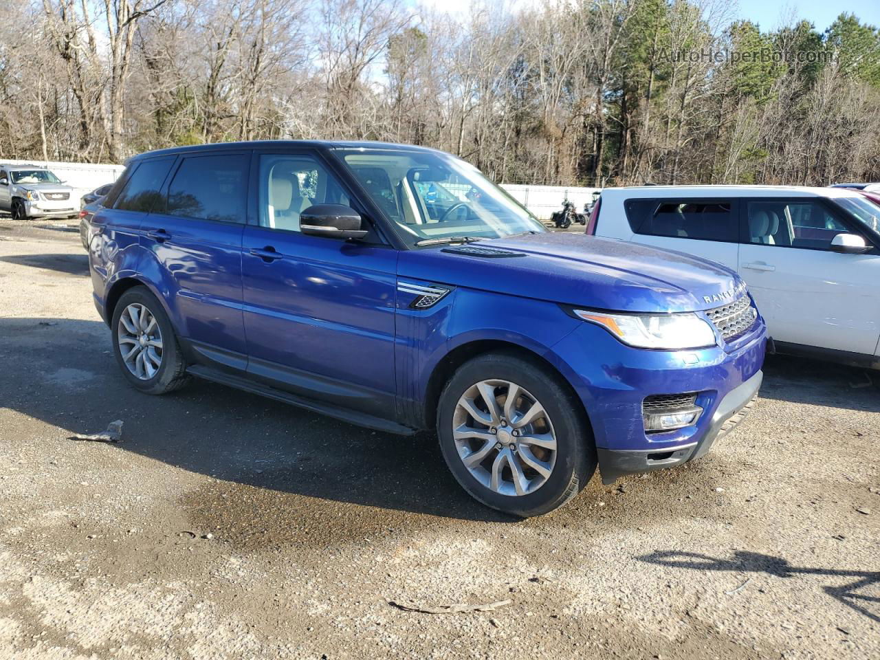 2014 Land Rover Range Rover Sport Hse Синий vin: SALWR2WF4EA316325