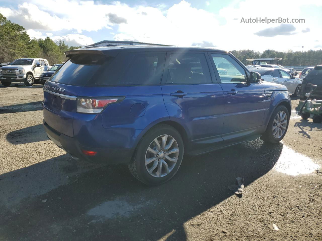 2014 Land Rover Range Rover Sport Hse Синий vin: SALWR2WF4EA316325