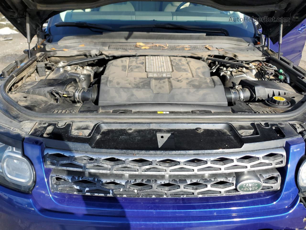 2014 Land Rover Range Rover Sport Hse Синий vin: SALWR2WF4EA316325