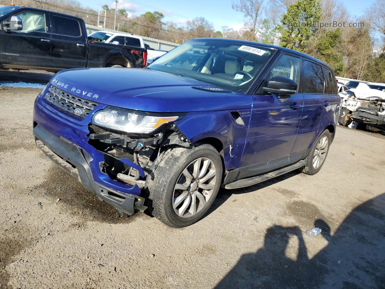 2014 Land Rover Range Rover Sport Hse Blue vin: SALWR2WF4EA316325