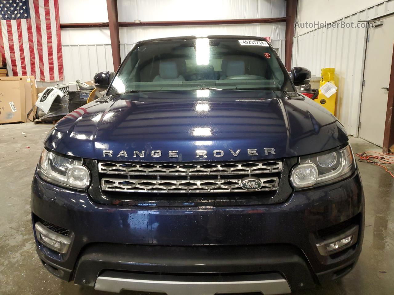 2014 Land Rover Range Rover Sport Hse Синий vin: SALWR2WF4EA355318