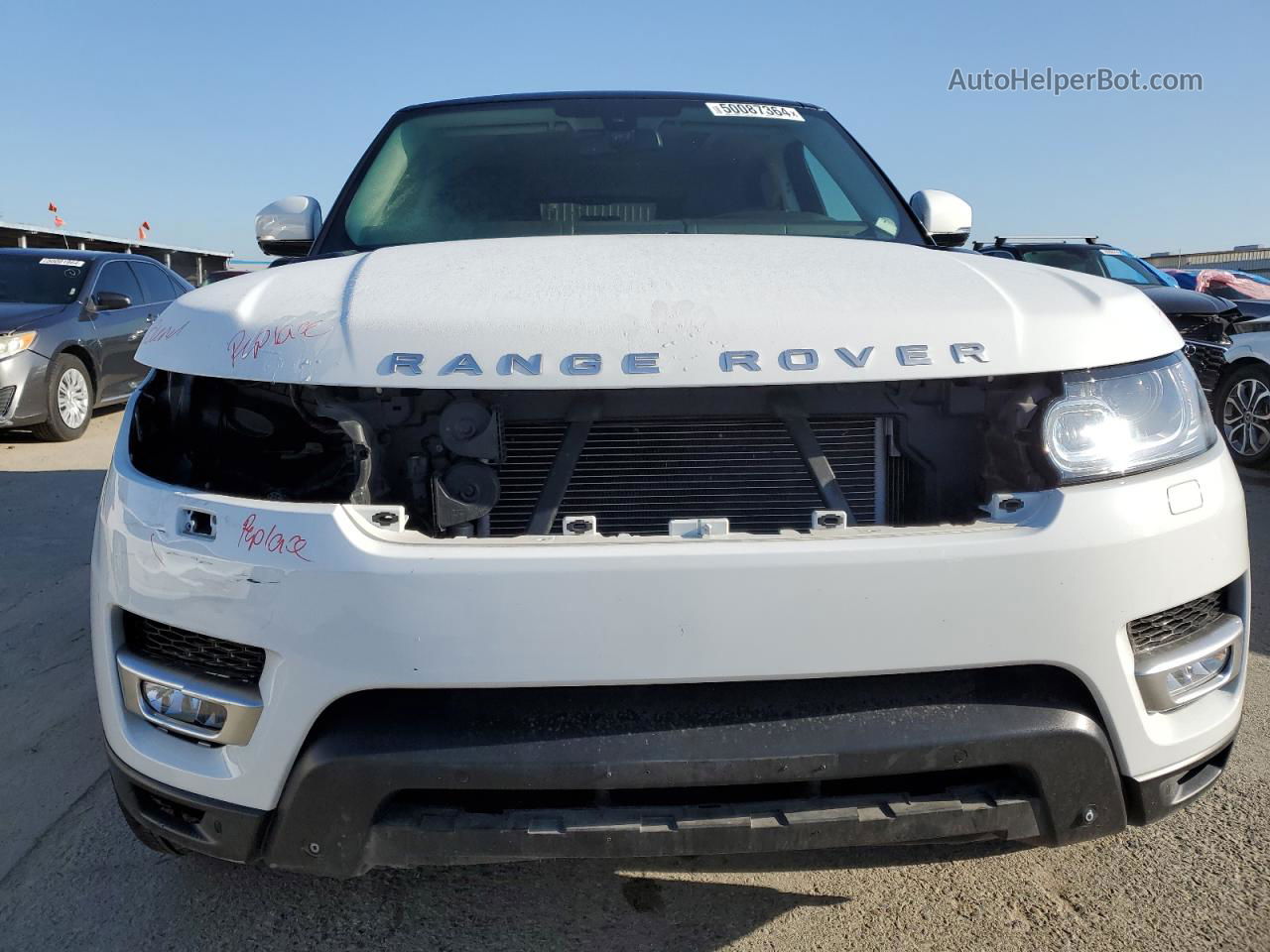 2014 Land Rover Range Rover Sport Hse White vin: SALWR2WF7EA342997