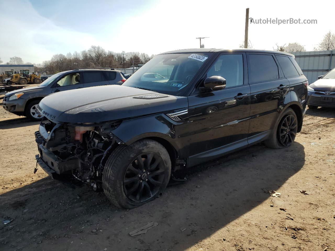 2014 Land Rover Range Rover Sport Hse Черный vin: SALWR2WF8EA350915