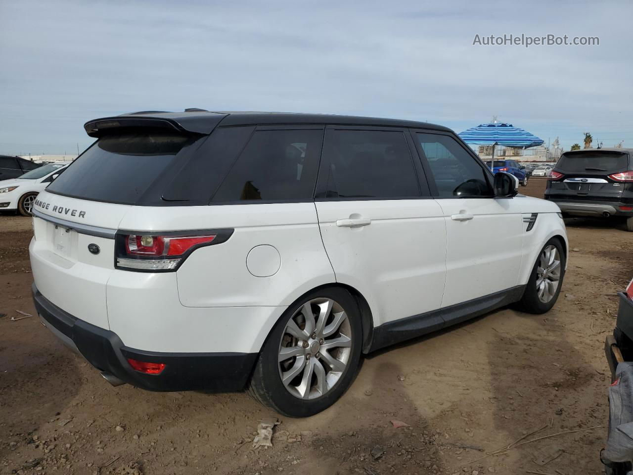 2014 Land Rover Range Rover Sport Hse White vin: SALWR2WFXEA352116