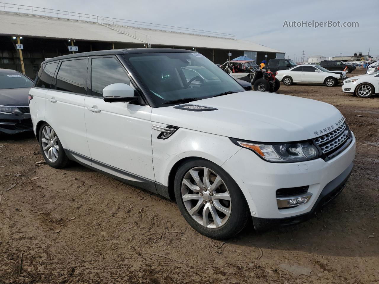 2014 Land Rover Range Rover Sport Hse White vin: SALWR2WFXEA352116