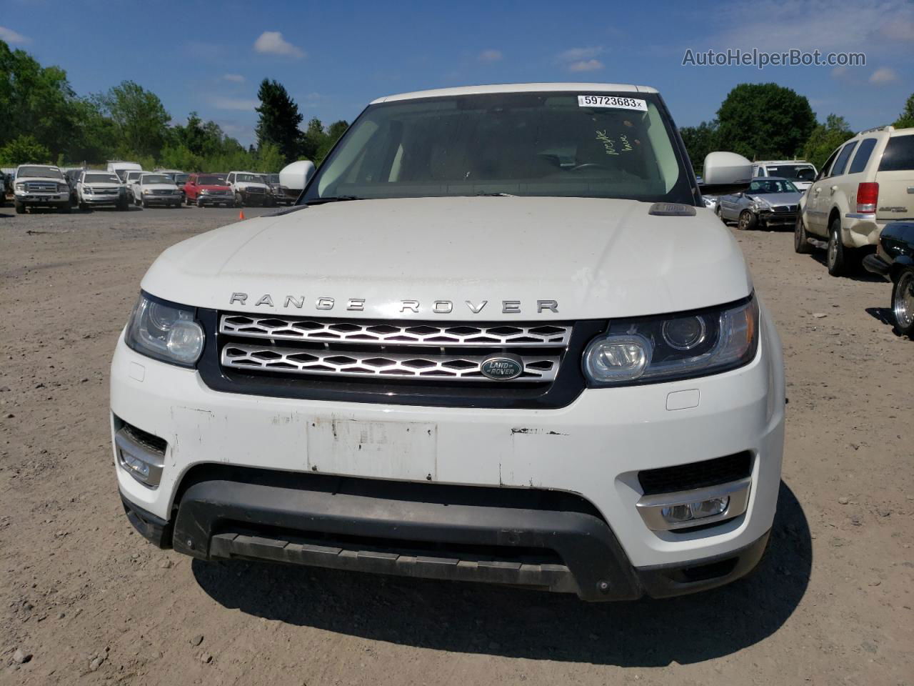 2014 Land Rover Range Rover Sport Hse White vin: SALWR2WFXEA355906