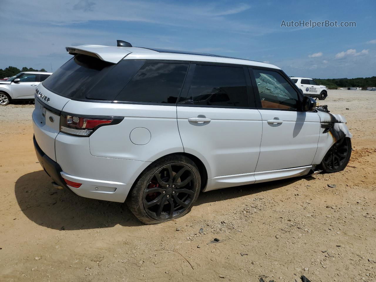 2017 Land Rover Range Rover Sport Autobiography White vin: SALWV2FE7HA144492