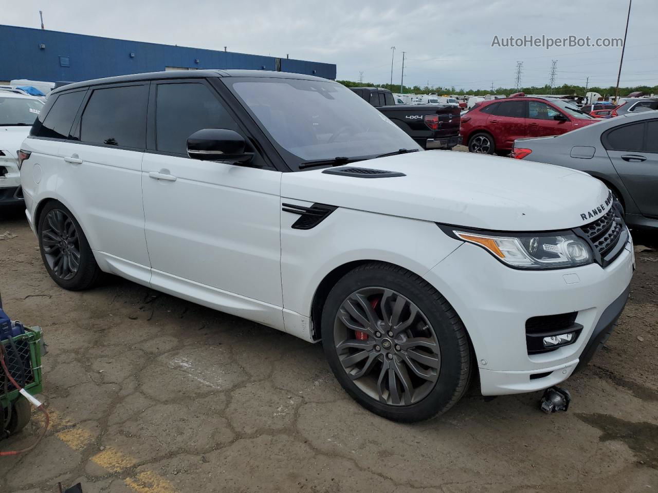 2017 Land Rover Range Rover Sport Hse Dynamic Белый vin: SALWV2FV2HA671002