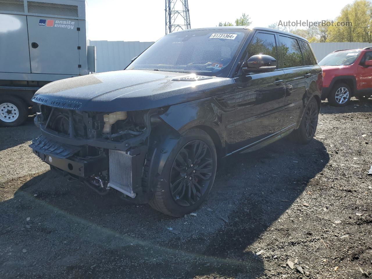 2017 Land Rover Range Rover Sport Hse Dynamic Черный vin: SALWV2FV8HA149247