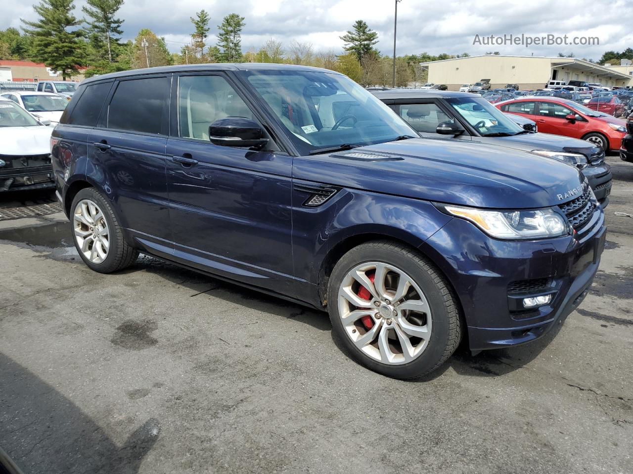 2014 Land Rover Range Rover Sport Autobiography Blue vin: SALWV2TF7EA385817