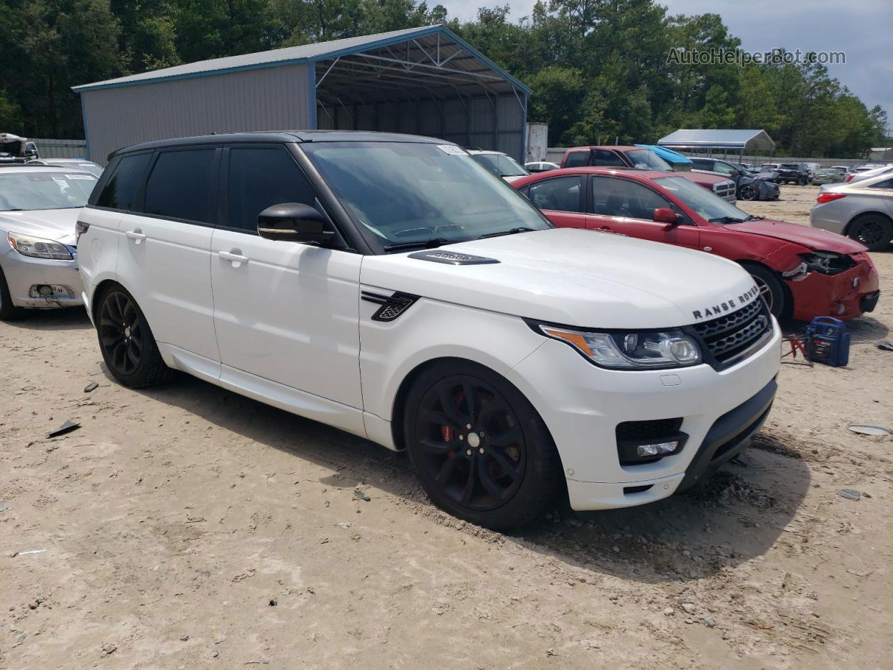 2015 Land Rover Range Rover Sport Autobiography White vin: SALWV2TF9FA538912