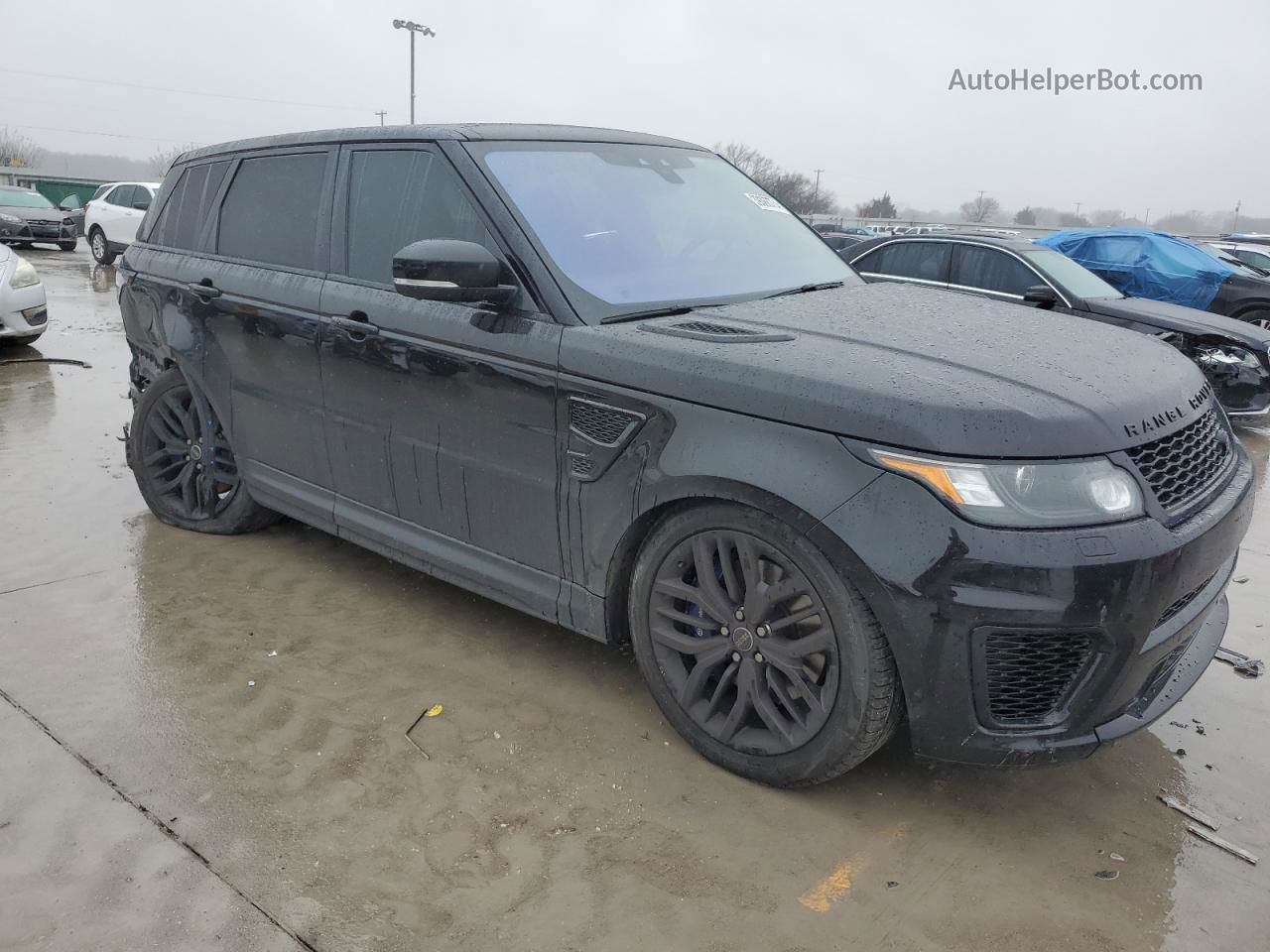 2017 Land Rover Range Rover Sport Svr Черный vin: SALWZ2FE5HA150974