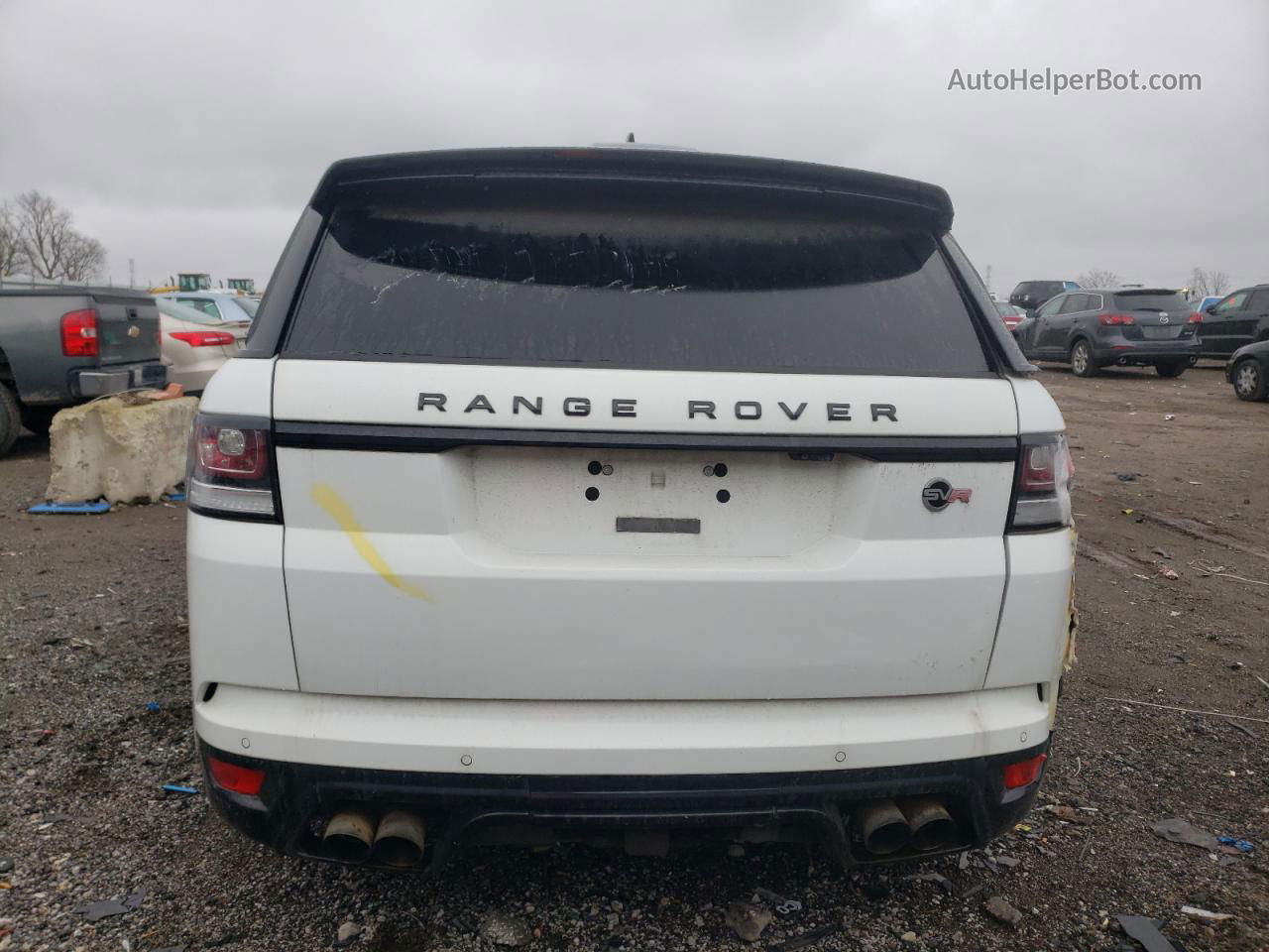 2017 Land Rover Range Rover Sport Svr White vin: SALWZ2FE7HA157893