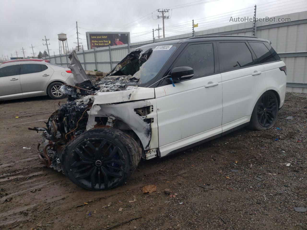 2017 Land Rover Range Rover Sport Svr White vin: SALWZ2FE7HA157893