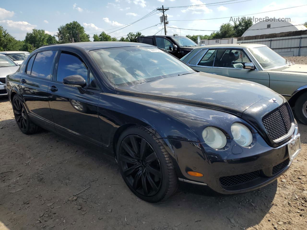 2007 Bentley Continental Flying Spur Blue vin: SCBBR93W07C046197