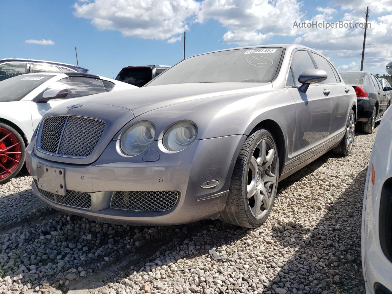 2007 Bentley Continental Flying Spur Silver vin: SCBBR93W178041237