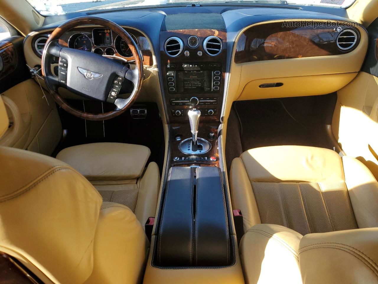 2007 Bentley Continental Flying Spur Синий vin: SCBBR93W17C043356